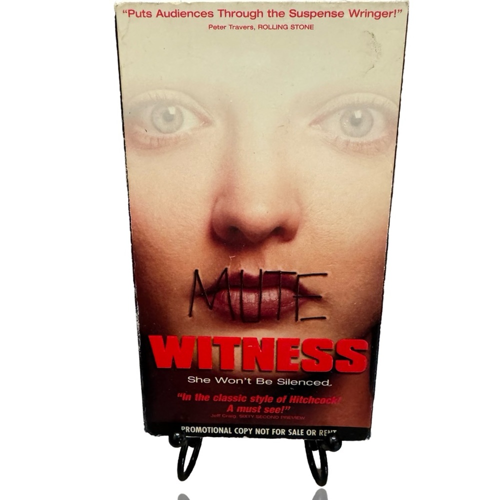 MUTE Witness: Horror VHS: 90’s: Promotional Screener Copy:Shudder